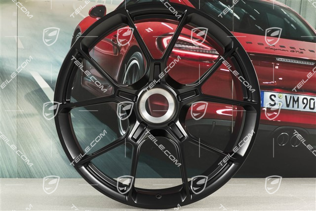 20" GT3 Felge, 9,5J x 20 ET46, schwarz seidenmatt