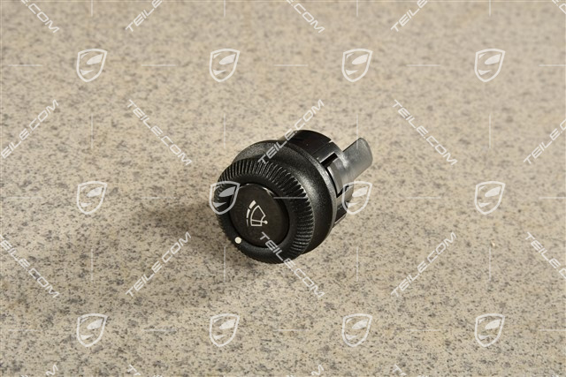 Potentiometer / Drehschalter, Wischerintervall, Glanzschwarz