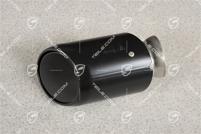 Końcówka sportowego układu wydechowego, czarna, L