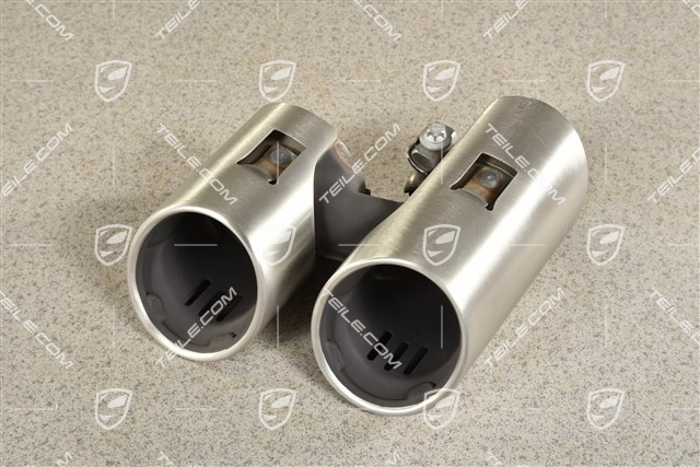 Tailpipe, round, Carrera 2S/4S, L