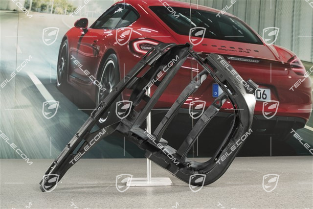 Front bumper, side ventilation grille, Black, L