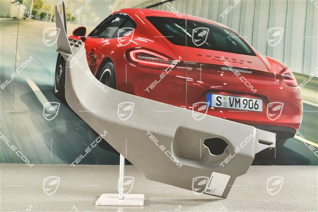 Verkleidung von A-Säule, Unterteil, Stahlgrau, L