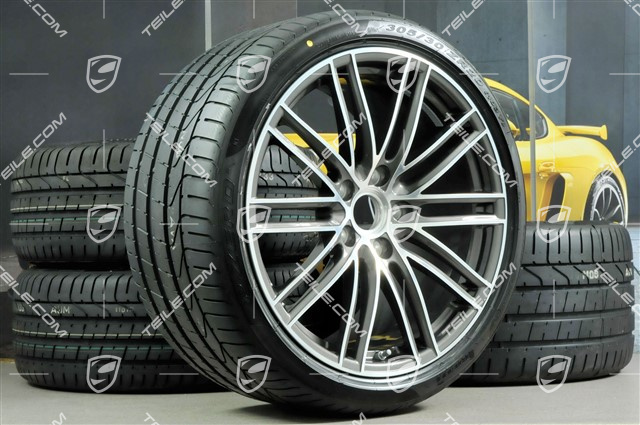 20" Turbo IV Sommerräder Satz Felgen 8,5J x 20 ET49 + 11,5J x 20 ET76 + Sommerreifen 245/35 R20 + 305/30 R20
