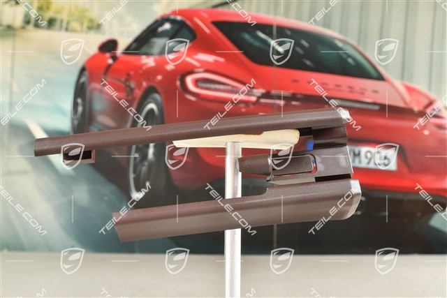 Obudowa szyny fotela przedniego, czerwona, przednia, L