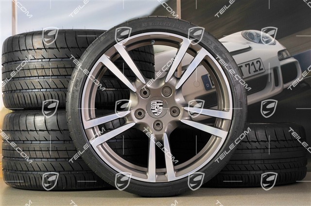 19" Sommerräder Satz Turbo II, Felgen 8,5J x 19 ET56 + 11J x 19 ET51 + NEUE Michelin Sommerreifen 235/35R19 + 305/30R19, RDK System