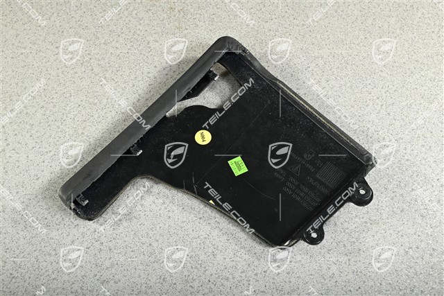 Osłona boczna tunelu środkowego, skóra, Czarna, Opcja z telefonem, R