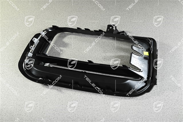 Front bumper, side ventilation grille, Black high gloss, Sport Design, R
