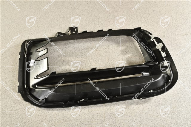 Cover trim, front bumper air inlet, Sport Design, Black, L