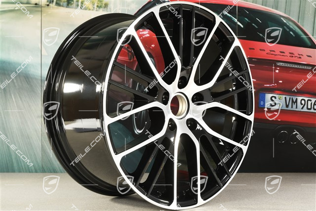 21" Panamera Exclusive Design Sport Felge, 10,5J x 21 ET71, schwarz hochglanz