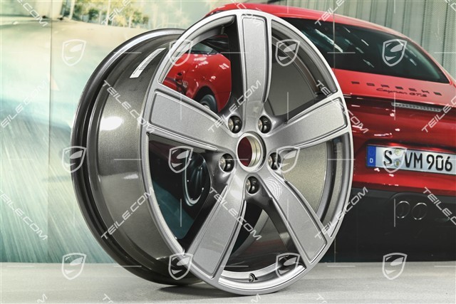 20-inch wheel rim set Carrera Sport, 8,5J x 20 ET57 + 10,5J x 20 ET51, titanium dark