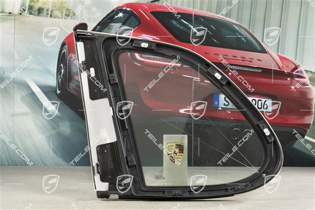 Rear side window, tinted green, Aluminium package, L