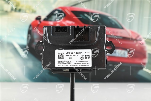 Cover trim, Front bumper center, Black matte