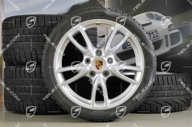 18-inch Carrera IV wheel set, wheels 8J x 18 ET57 + 11J x 18 ET51 + NEW winter tyres 235/40 R18 + 295/35 R18