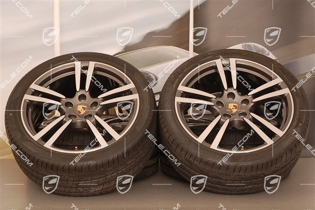 21" Turbo II Sommerräder Satz, Felgen 10J x 21 ET 50 + NEUE Sommerreifen 295/35 R 21 107Y XL, ohne RDK