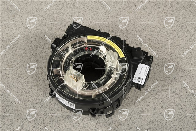 Control unit, steering column switch with spring, steering-angle sensor