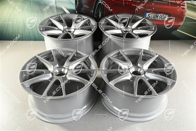 19" GT3RS II 4.0 / GT2RS Felgensatz, GT-Silber, 9J x 19 ET47 + 12J x 19 ET48