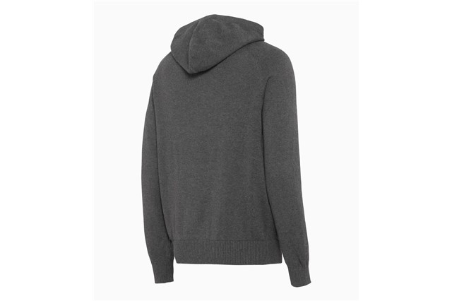 60Y 911 Knitted pullover with hood, grey, 60 Years of Porsche 911, unisex, XXL