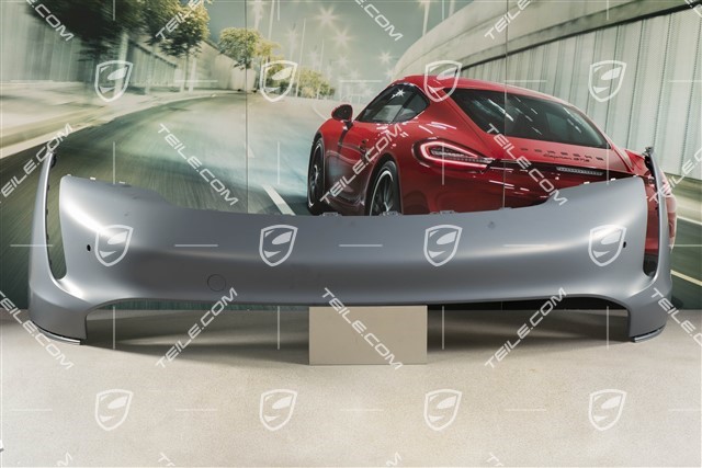 Front bumper, ultrasound parking aid with side protection