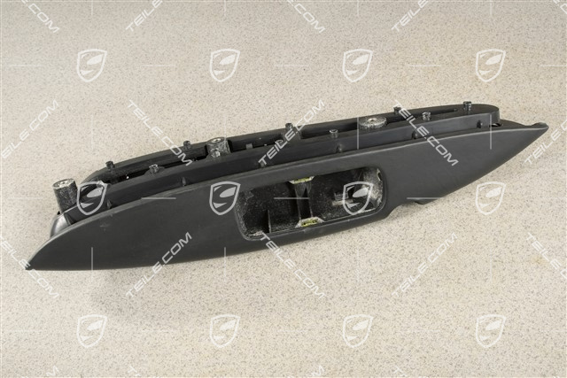 Podłokietnik, Drzwi przednie, Skóra, Czarny, L