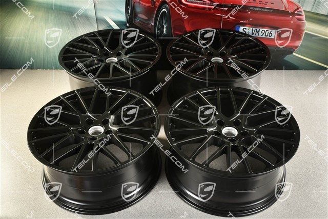 22-inch wheel rim set RS Spyder, 10J x 22 ET48 + 11,5J x 22 ET52, black satin-matt