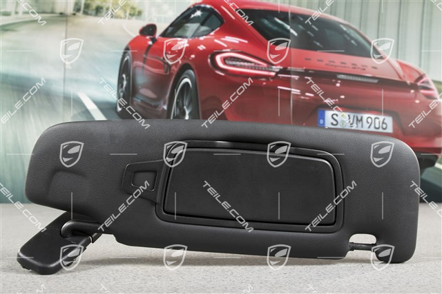 Sonnenblende, mit Spiegel, Schwarz, Coupe, R