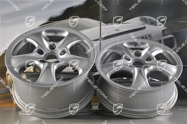 17" Komplet felg Carrera 4, 7J x 17 ET50 + 9J x 17 ET55,