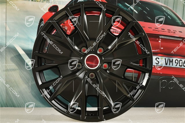 20-inch wheel rim Taycan Turbo S Aero Design, 9J x 20 ET54, in black satin-mat