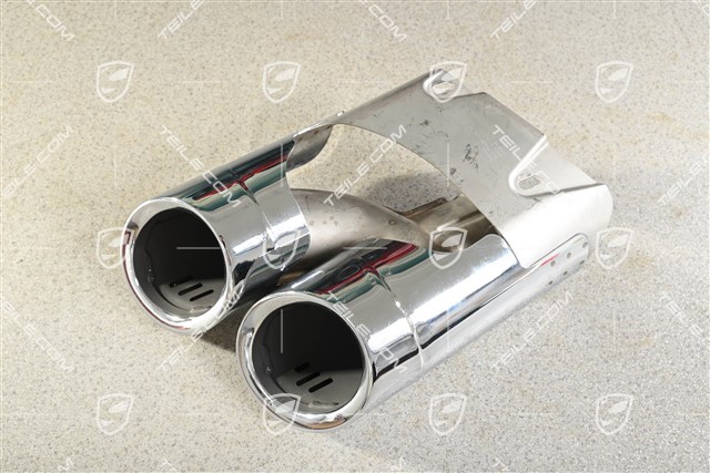 2,0L, Sportendrohr, Edelstahl poliert, L