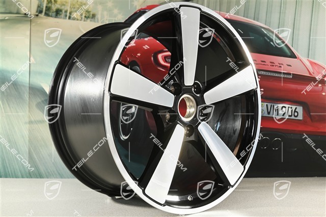 21" Carrera Classic Felge, 11,5J x 21 ET79, schwarz hochglanz
