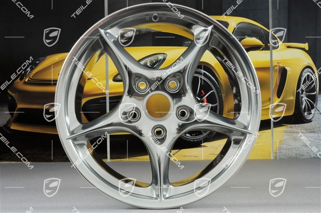 18" felga Carrera, 10J x 18 ET65, polerowana (kulkowanie)