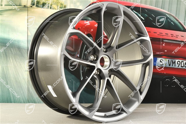22-inch wheel rim set GT, 10J x 22 ET48 + 11,5J x 22 ET52, Vesuvgrau