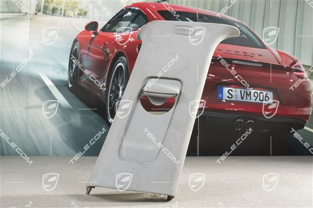 Verkleidung von C-Säule, Stoff, Stahlgrau, Oben, R
