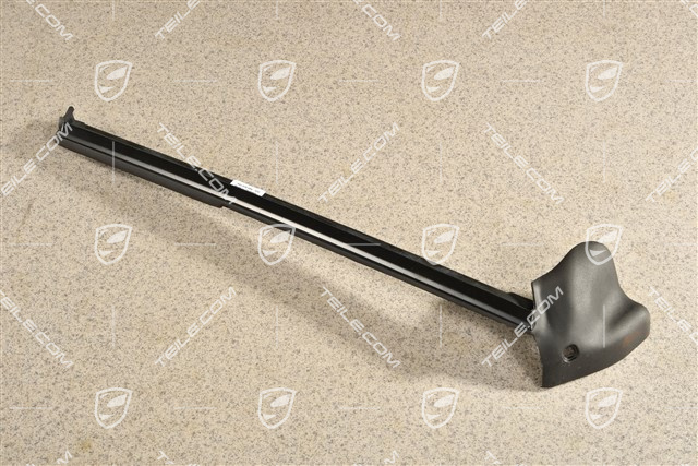 Targa, Gasket with trim moulding for Roll Bar cover trim, lateral, Black, L