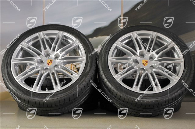 21" Koła letnie SportEdition, GTsrebrny metalik, 4x felgi 10J x 21 ET 50 + 4x opony Yokohama 295/35 R 21 107Y XL, z czujnikami ciśnienia RDK