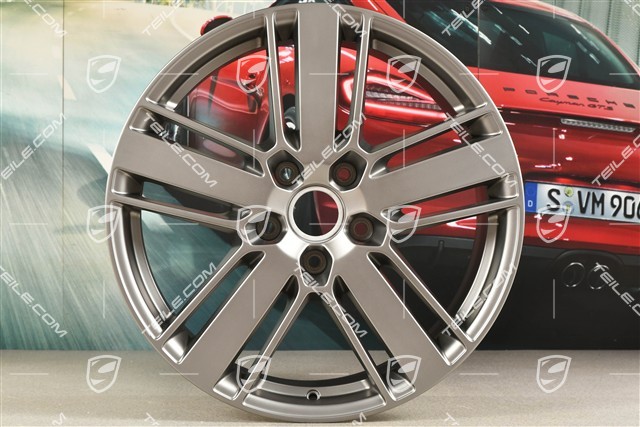 20" Felga Panamera Design 2, 9,5J x 20 ET71, Platinum satynowy mat
