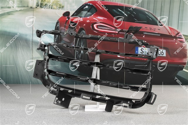 Front bumper, side ventilation grille, Black matte, R