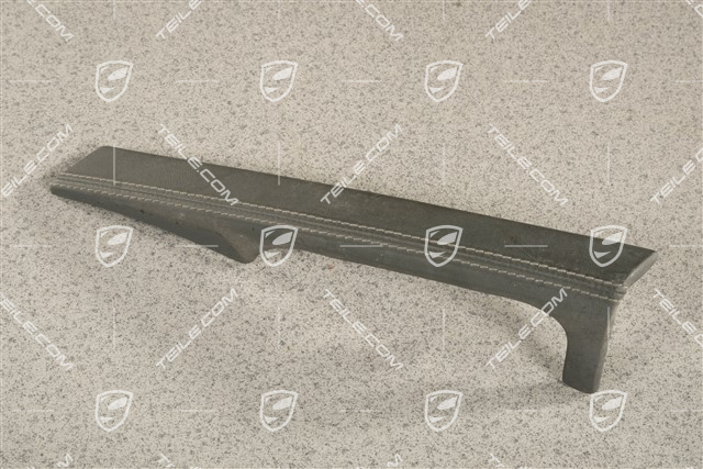 Rączka drzwi, część zewnętrzna, Skóra, szara, L