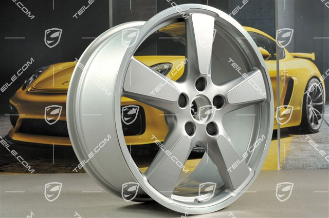 20" Felgensatz Sport Classic, 9J x 20 ET51 + 11,5J x 20 ET56, für den 991 Turbo MK1 und MK2, GT silber metallic