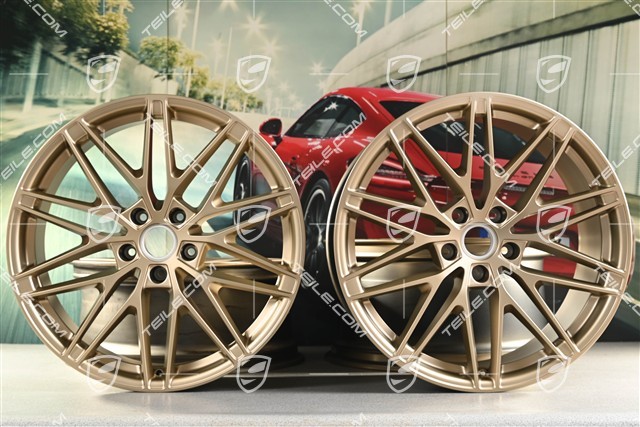 22" Macan RS Spyder Design wheel set, 9J x 22 ET29 + 11J x 22 ET47, neodyme