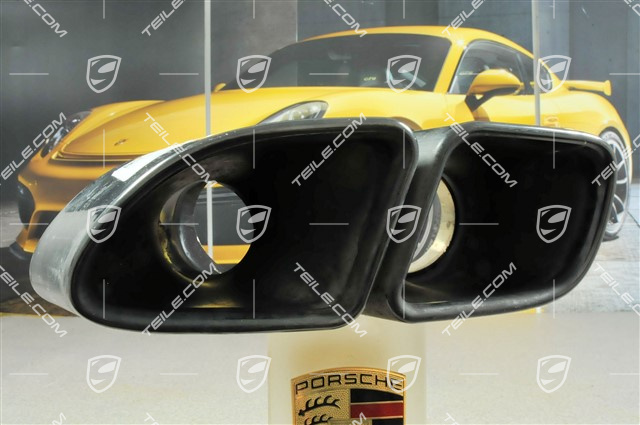 Endrohr, in Schwarz, Turbo S, L