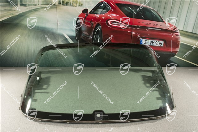 Heckscheibe mit Dichtung, Targa, ohne Heckscheibenwischer, SAT radio XM (SDARS)