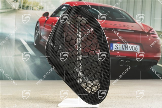 Osłona na głośnik, Tapicerka boczna, Czarna, L