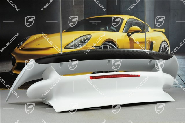 GT2 / GT2 RS Rear spoiler set (engine lid, wing, CARBON lip spoiler), incl. small pieces
