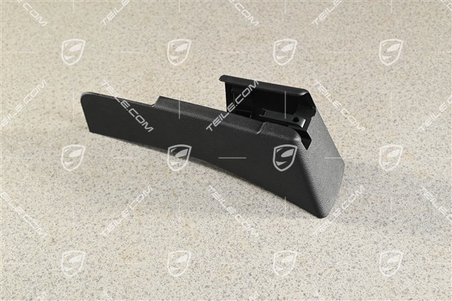 Front seat rail cover, advanced airbag, Satin black