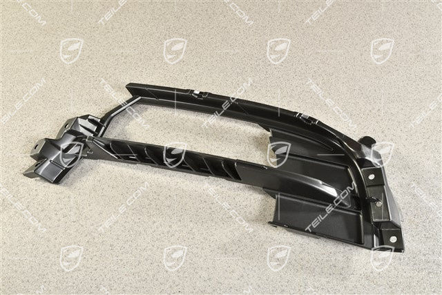 Front bumper grille, Black matte, R