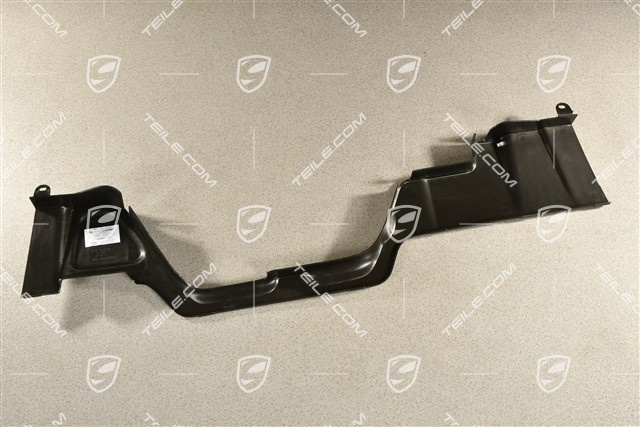 Engine compartment cover, rear, centre, Black