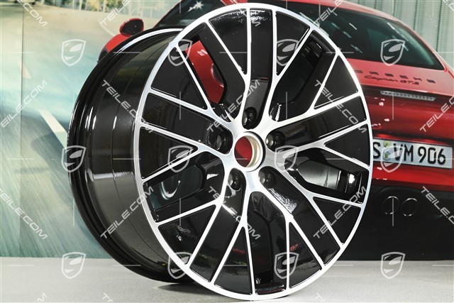 20" Macan S wheel rim, 10J x 20 ET49, high gloss black