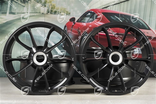 20" Felgensatz GT3, 9J x 20 ET55 + 12J x 20 ET47, in Schwarz seidenmatt