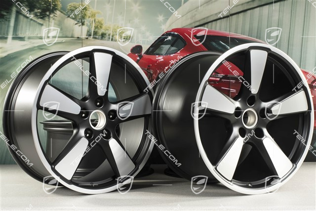 20-inch rims set Sport Classic "50 yaers 911", 9J x 20 ET51 + 11,5J x 20 ET48, in black