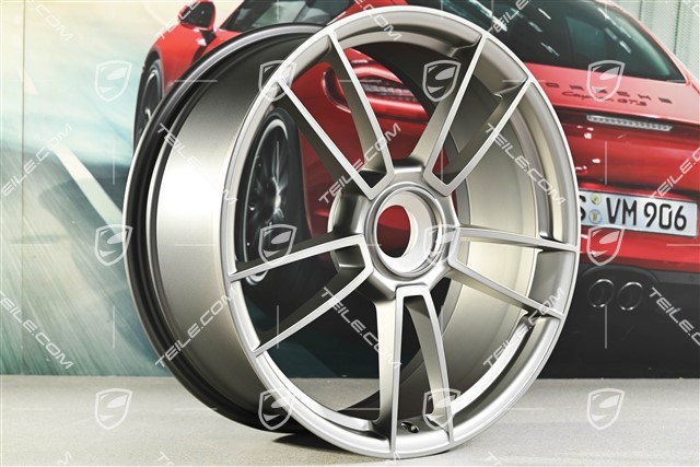 20" Turbo S Felge, 8,5J x 20 ET50, in Platinum Seidenmatt